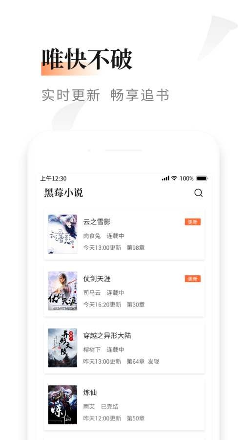 黑莓小说截图3