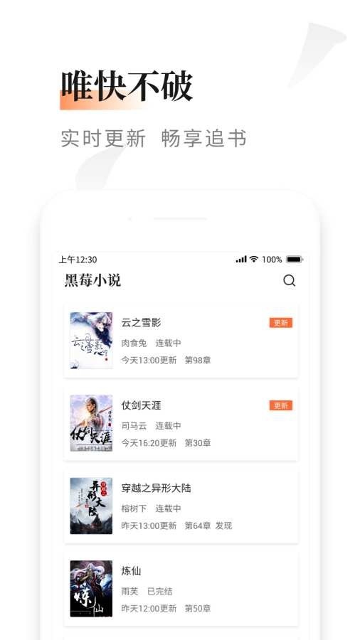 黑莓小说旧版本截图2